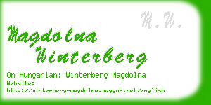 magdolna winterberg business card